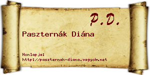 Paszternák Diána névjegykártya