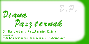 diana paszternak business card