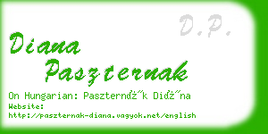 diana paszternak business card